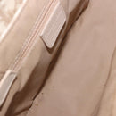 Christian Dior Trotter Canvas Chain Hand Bag PVC Beige Silver Auth 183359A-18