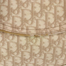Christian Dior Trotter Canvas Chain Hand Bag PVC Beige Silver Auth 183359A-4