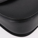 GUCCI Bamboo Hand Bag Leather Black Gold Auth 183361V-10