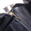 GUCCI Bamboo Hand Bag Leather Black Gold Auth 183361V-20