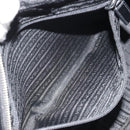 PRADA Hand Bag Leather Black Silver Auth 183362V-23