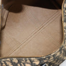 Christian Dior Trotter Canvas Hand Bag Navy Gold Auth 183363-16