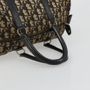 Christian Dior Trotter Canvas Hand Bag Navy Gold Auth 183363-7