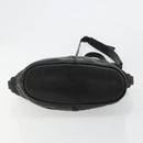GIVENCHY Hand Bag Leather 2way Black Gold Auth 183364-5