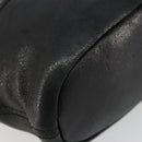 GIVENCHY Hand Bag Leather 2way Black Gold Auth 183364-15