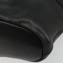 GIVENCHY Hand Bag Leather 2way Black Gold Auth 183364-16