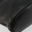 GIVENCHY Hand Bag Leather 2way Black Gold Auth 183364-17