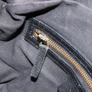 GIVENCHY Hand Bag Leather 2way Black Gold Auth 183364-22