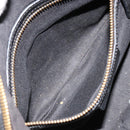 GIVENCHY Hand Bag Leather 2way Black Gold Auth 183364-23