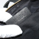 GIVENCHY Hand Bag Leather 2way Black Gold Auth 183364-12