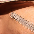 CELINE Macadam Canvas Hand Bag PVC Leather Brown Gold Auth 183369A-21