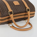 CELINE Macadam Canvas Hand Bag PVC Leather Brown Gold Auth 183369A-7