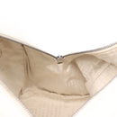 CHANEL Choco Bar Hand Bag Lamb Skin White Silver CC Auth 183371A-19