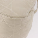 Christian Dior Purse Lady Dior Hand Bag Leather Ivory Auth 183372-11