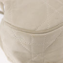 Christian Dior Purse Lady Dior Hand Bag Leather Ivory Auth 183372-12