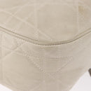 Christian Dior Purse Lady Dior Hand Bag Leather Ivory Auth 183372-13