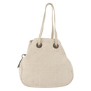 Christian Dior Purse Lady Dior Hand Bag Leather Ivory Auth 183372-2