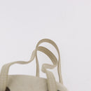 Christian Dior Purse Lady Dior Hand Bag Leather Ivory Auth 183372-8