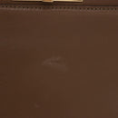 FENDI Peek A Boo Hand Bag Leather 2way Gold Brown Auth 183373A-3