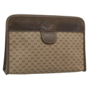 GUCCI Micro GG Supreme Clutch Bag PVC Beige Gold 67 039 5466 Auth 183376-1