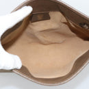 GUCCI Micro GG Supreme Clutch Bag PVC Beige Gold 67 039 5466 Auth 183376-15