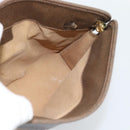 GUCCI Micro GG Supreme Clutch Bag PVC Beige Gold 67 039 5466 Auth 183376-16
