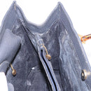 GUCCI Bamboo Tote Bag Suede Black Gold 002 2853 0260 0 Auth 183378-18