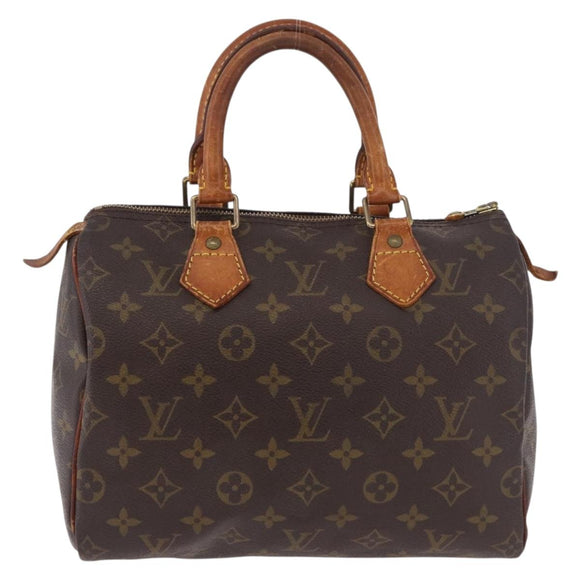 LOUIS VUITTON Monogram Speedy 25 Hand Bag M41528 LV Auth 183379
