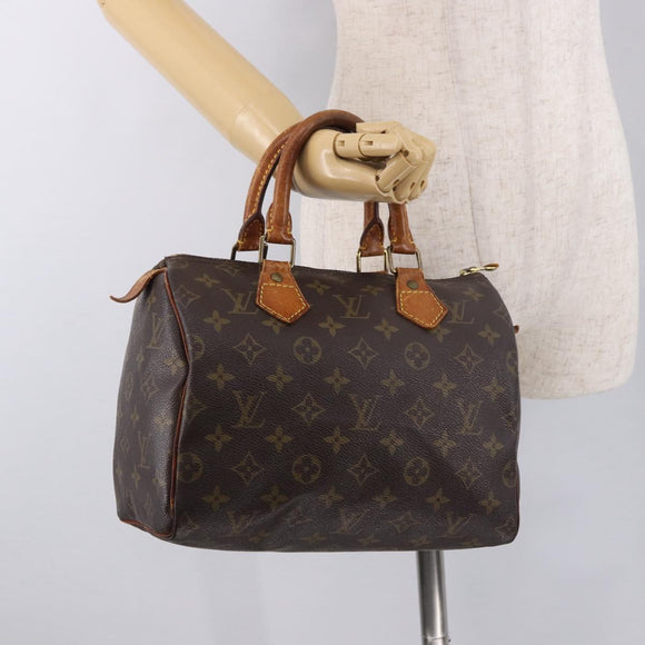 LOUIS VUITTON Monogram Speedy 25 Hand Bag M41528 LV Auth 183379