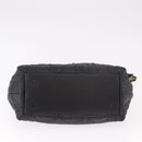 Christian Dior Lady Dior Handtasche Leder 2-Wege Schwarz Gold Auth 183380-5