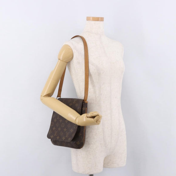 LOUIS VUITTON Monogram Musette Salsa Kurze Umhängetasche M51258 LV Auth 183382