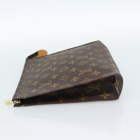 LOUIS VUITTON Monogram Poche Toilette 26 Pouch M47542 LV Auth 183385