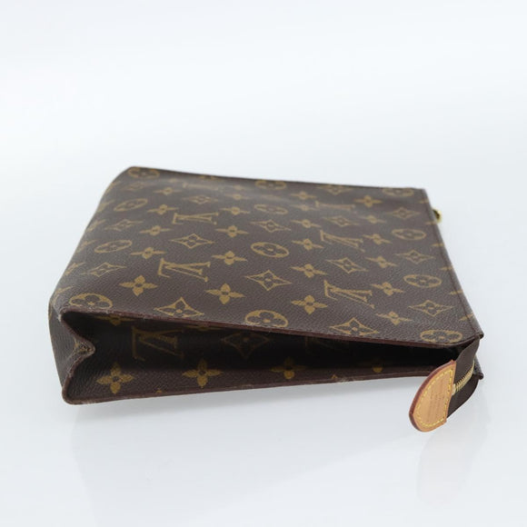 LOUIS VUITTON Monogram Poche Toilette 26 Pouch M47542 LV Auth 183385