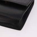 CELINE Hand Bag Leather Black Gold Auth 183388A-14