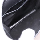 CELINE Hand Bag Leather Black Gold Auth 183388A-11