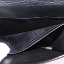 CELINE Hand Bag Leather Black Gold Auth 183388A-21