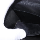 CELINE Hand Bag Leather Black Gold Auth 183388A-22