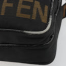 FENDI Shoulder Bag Canvas Black Gold Auth 183392-8