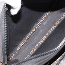FENDI Shoulder Bag Canvas Black Gold Auth 183392-11