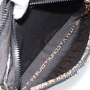 FENDI Shoulder Bag Canvas Black Gold Auth 183392-21