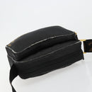 FENDI Shoulder Bag Canvas Black Gold Auth 183392-6