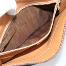 CELINE Macadam Canvas Clutch Bag PVC Leather Brown Gold Auth 183398A-22