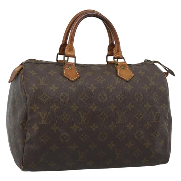 LOUIS VUITTON Monogram Speedy 30 Hand Bag M41526 LV Auth 183399