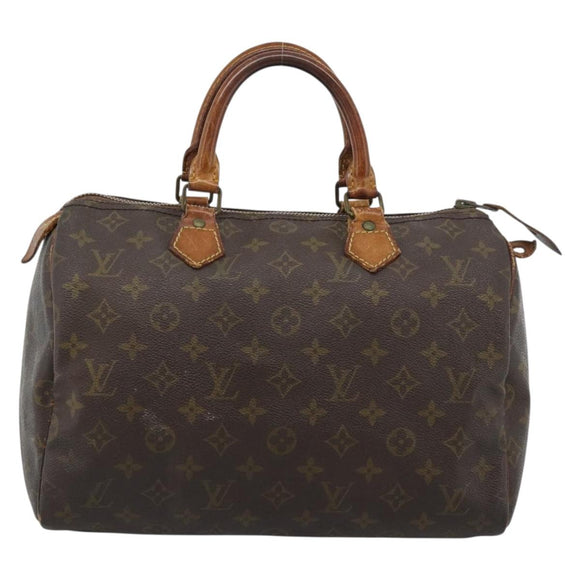 LOUIS VUITTON Monogram Speedy 30 Hand Bag M41526 LV Auth 183399