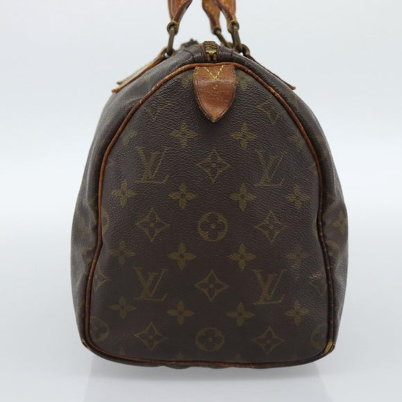 LOUIS VUITTON Monogram Speedy 30 Hand Bag M41526 LV Auth 183399