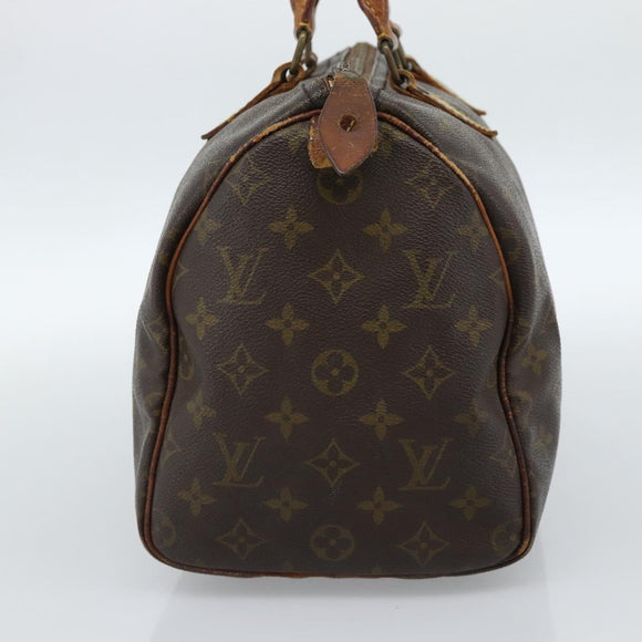 LOUIS VUITTON Monogram Speedy 30 Hand Bag M41526 LV Auth 183399