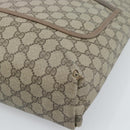 GUCCI GG Supreme Web Sherry Line Tote Bag PVC Beige Red 39 02 003 Auth 183400-10