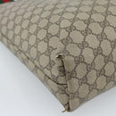 GUCCI GG Supreme Web Sherry Line Tote Bag PVC Beige Red 39 02 003 Auth 183400-13