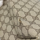 GUCCI GG Supreme Web Sherry Line Tote Bag PVC Beige Rot Auth 183401-14