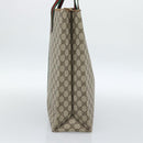 GUCCI GG Supreme Web Sherry Line Tote Bag PVC Beige Rot Auth 183401-4
